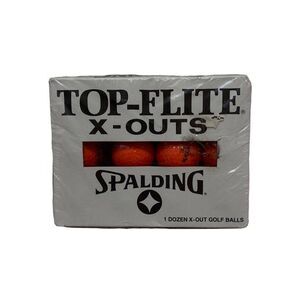 SPALDING TOP-FLITE X-OUT Golf Balls 1 Dozen Orange X-Out Golf Balls Sealed